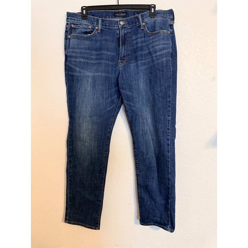 Lucky Brand Men Jeans Dark Wash Straight Leg Size‎ 38x32